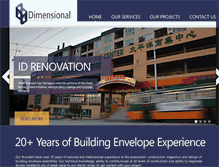 Tablet Screenshot of dimensionalbc.com